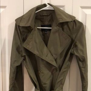 Banana Republic Army Green Lightweight Coat